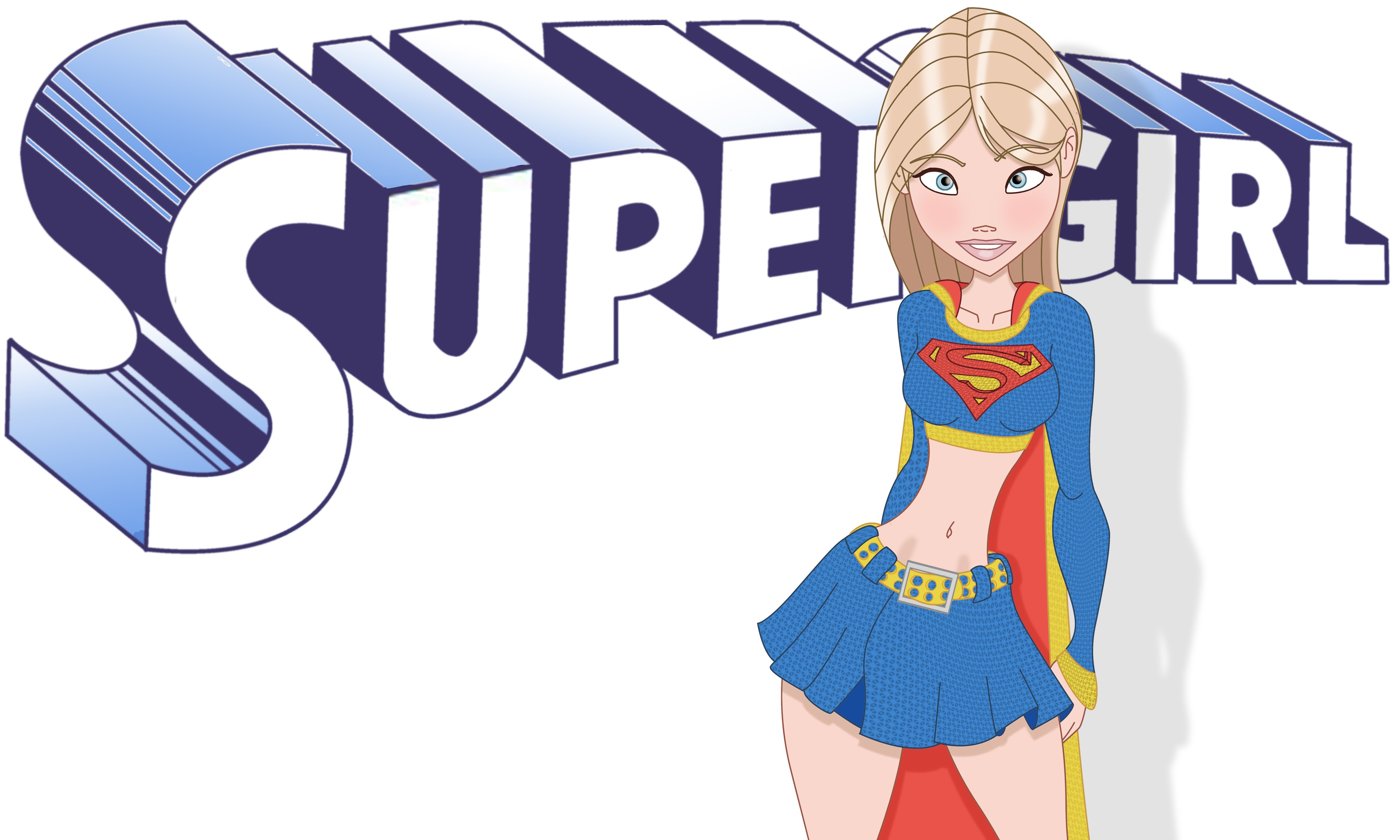 Supergirl character illustration