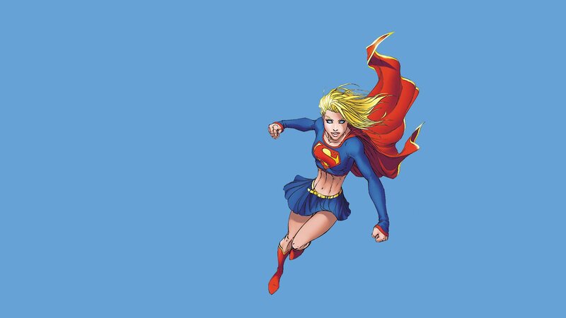 Supergirl Flying
