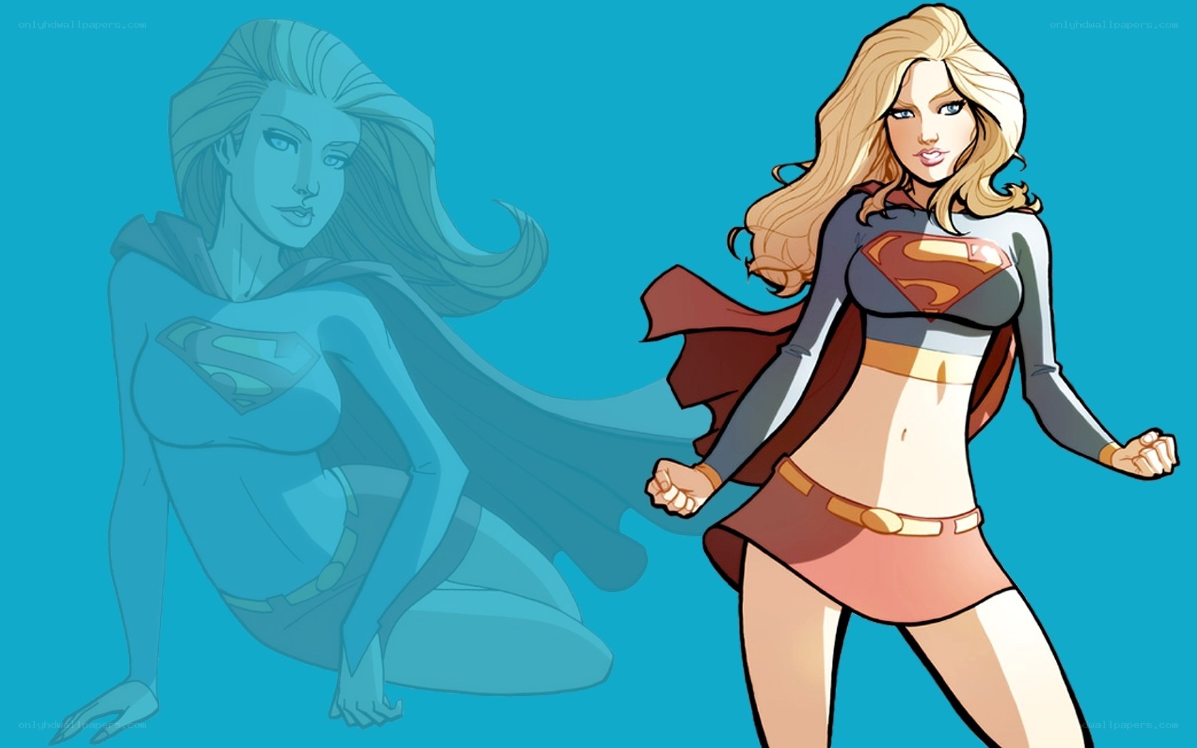 Supergirl in action