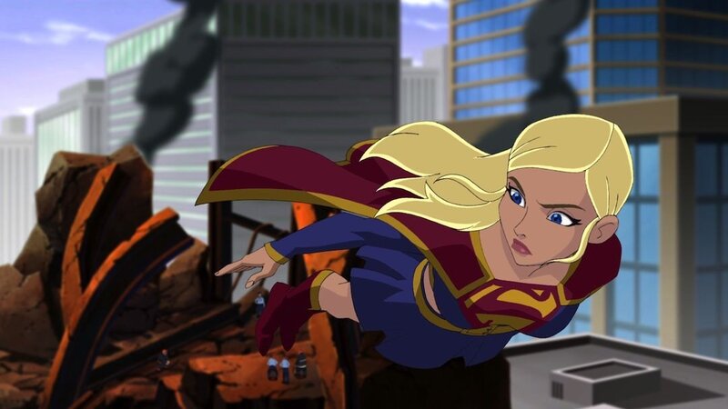 Supergirl in action