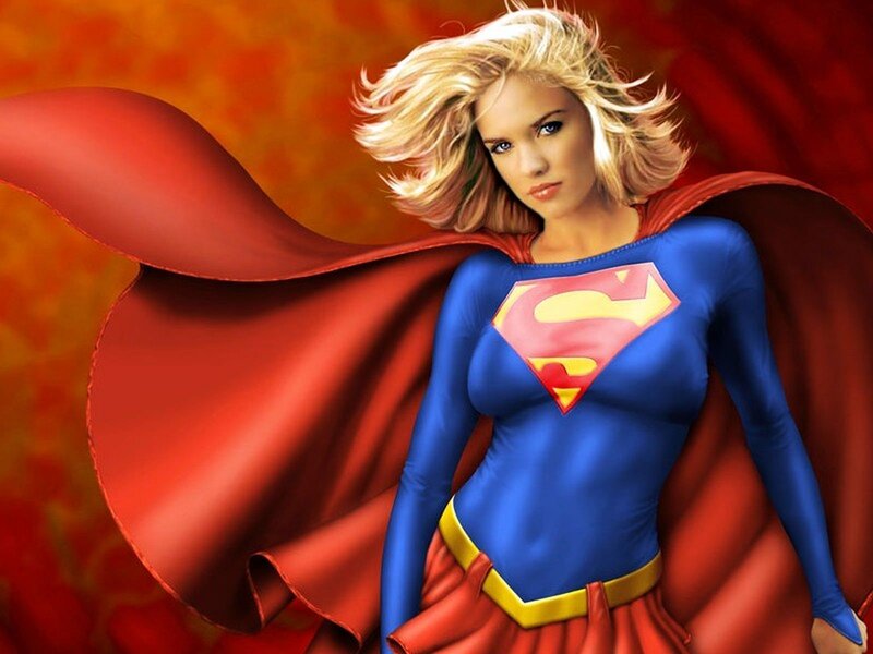 Supergirl in action