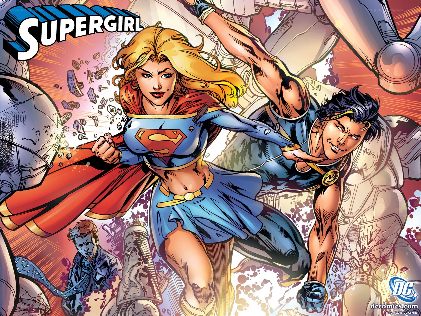 Supergirl in action