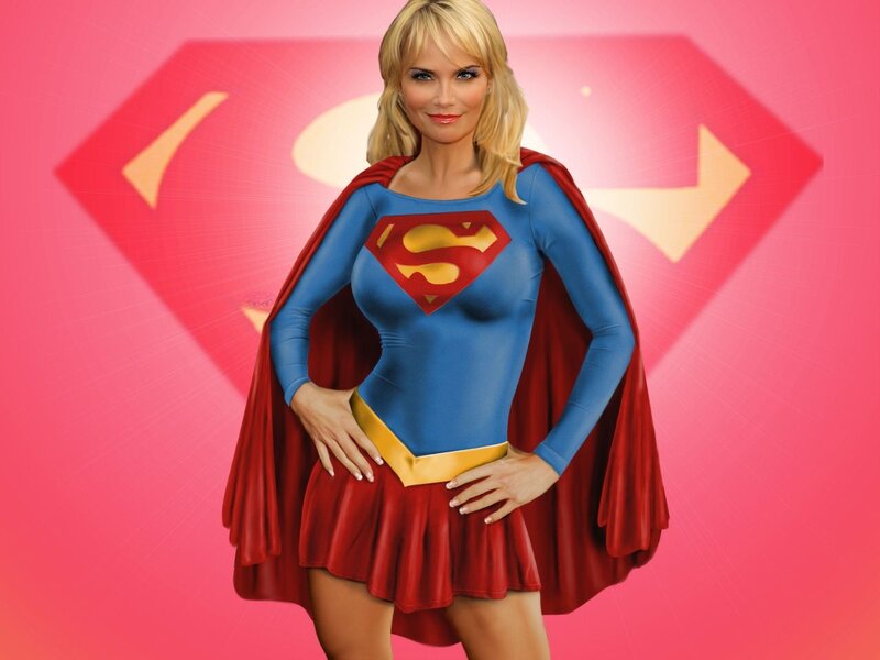 Supergirl in costume