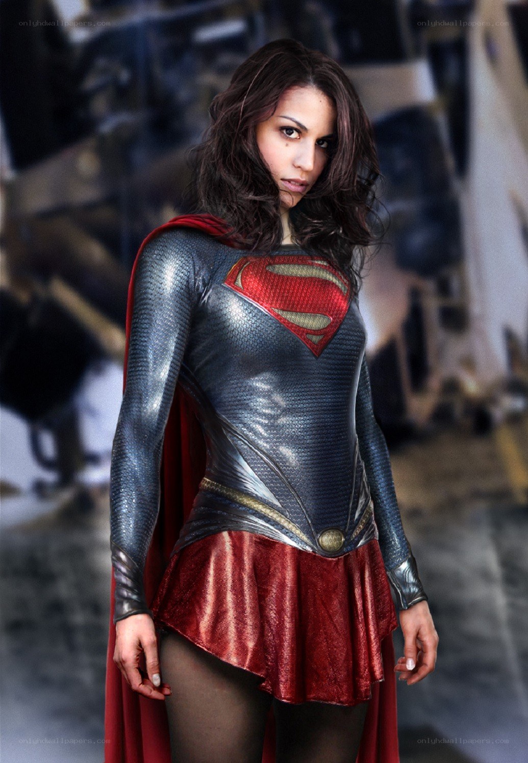 Supergirl in costume
