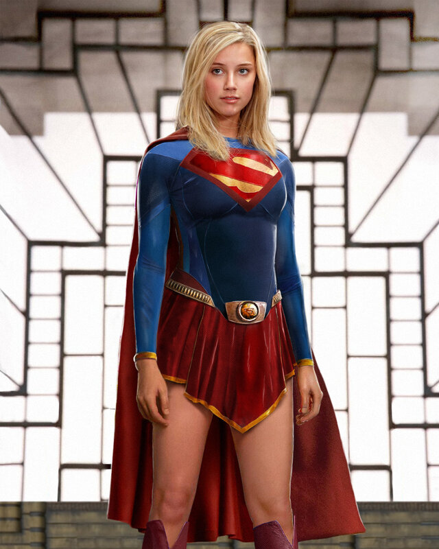 Supergirl in costume