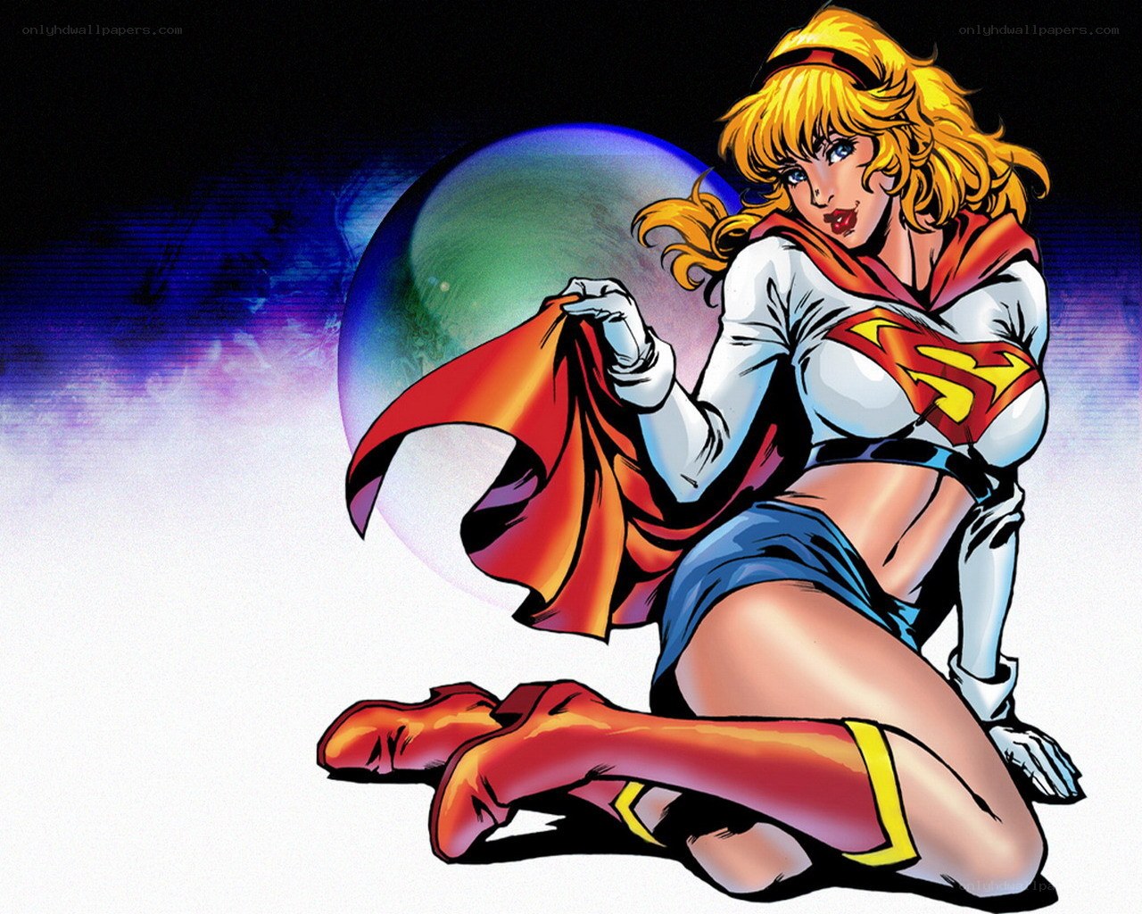 Supergirl in space