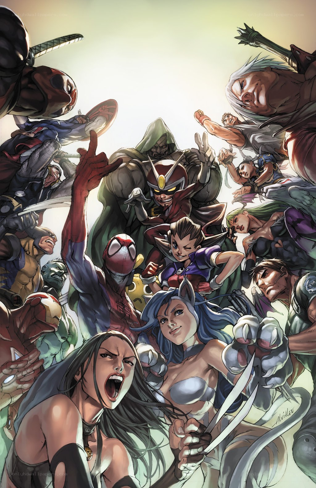 Superhero and fighter crossover