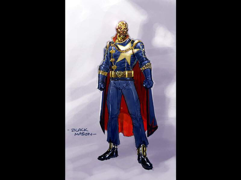 Superhero Character — Blue