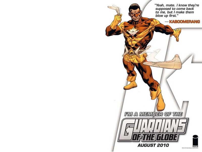 Superhero Character in Costume — Yellow, Confident