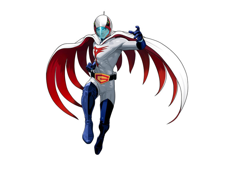 Superhero Character in Flight