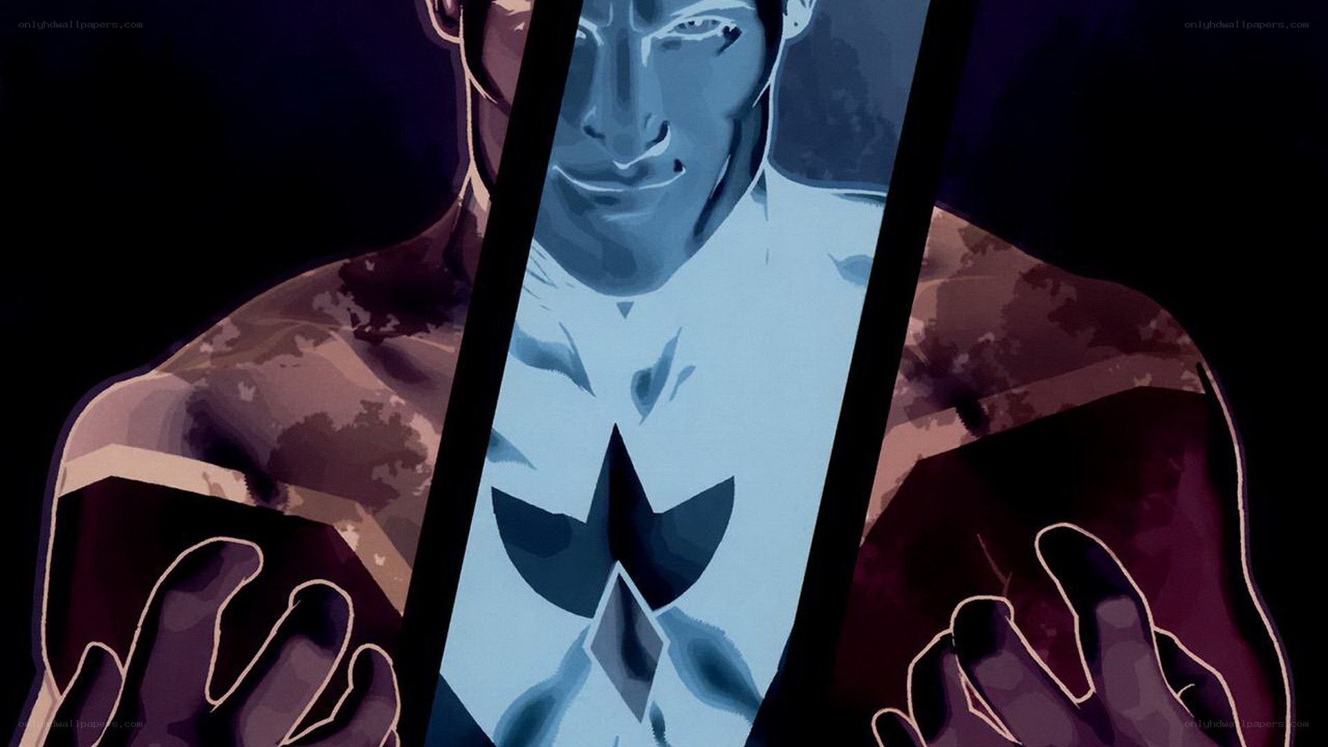 superhero character portrait