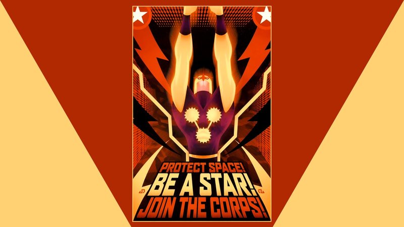 Superhero Character Poster