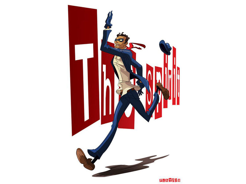 Superhero Character Running