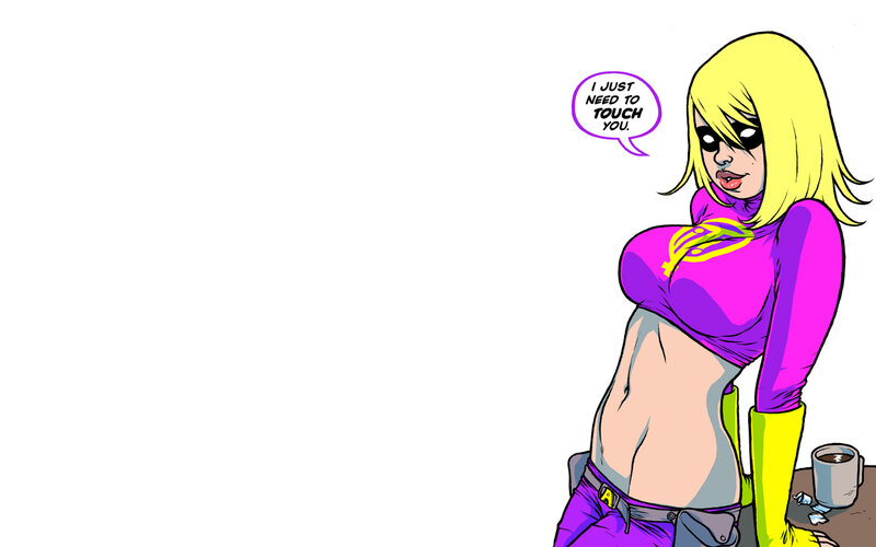 superhero character speaking