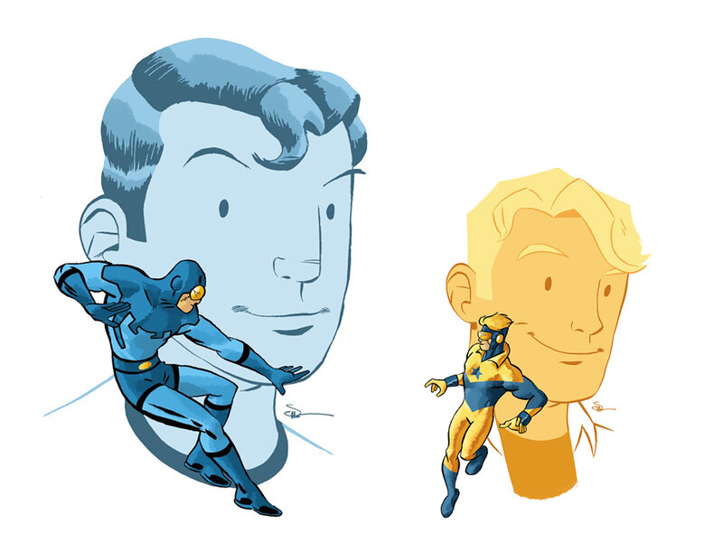 Superhero Characters — Blue