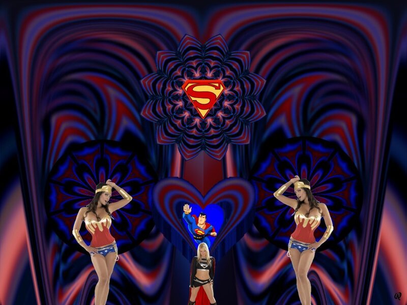 Superhero Characters in Costumes