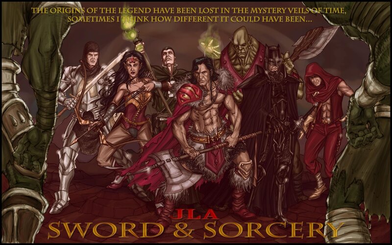 Superhero Characters in Fantasy Armor