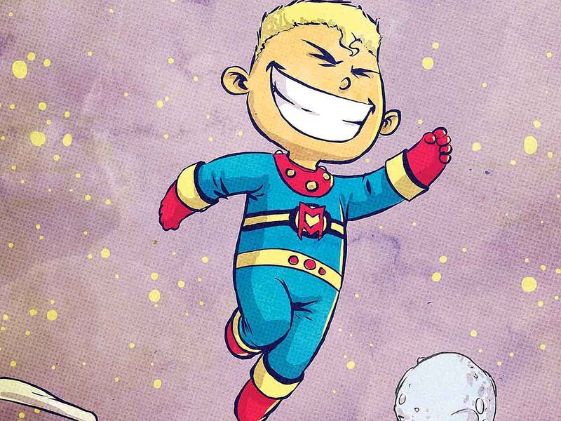 Superhero Child in Space