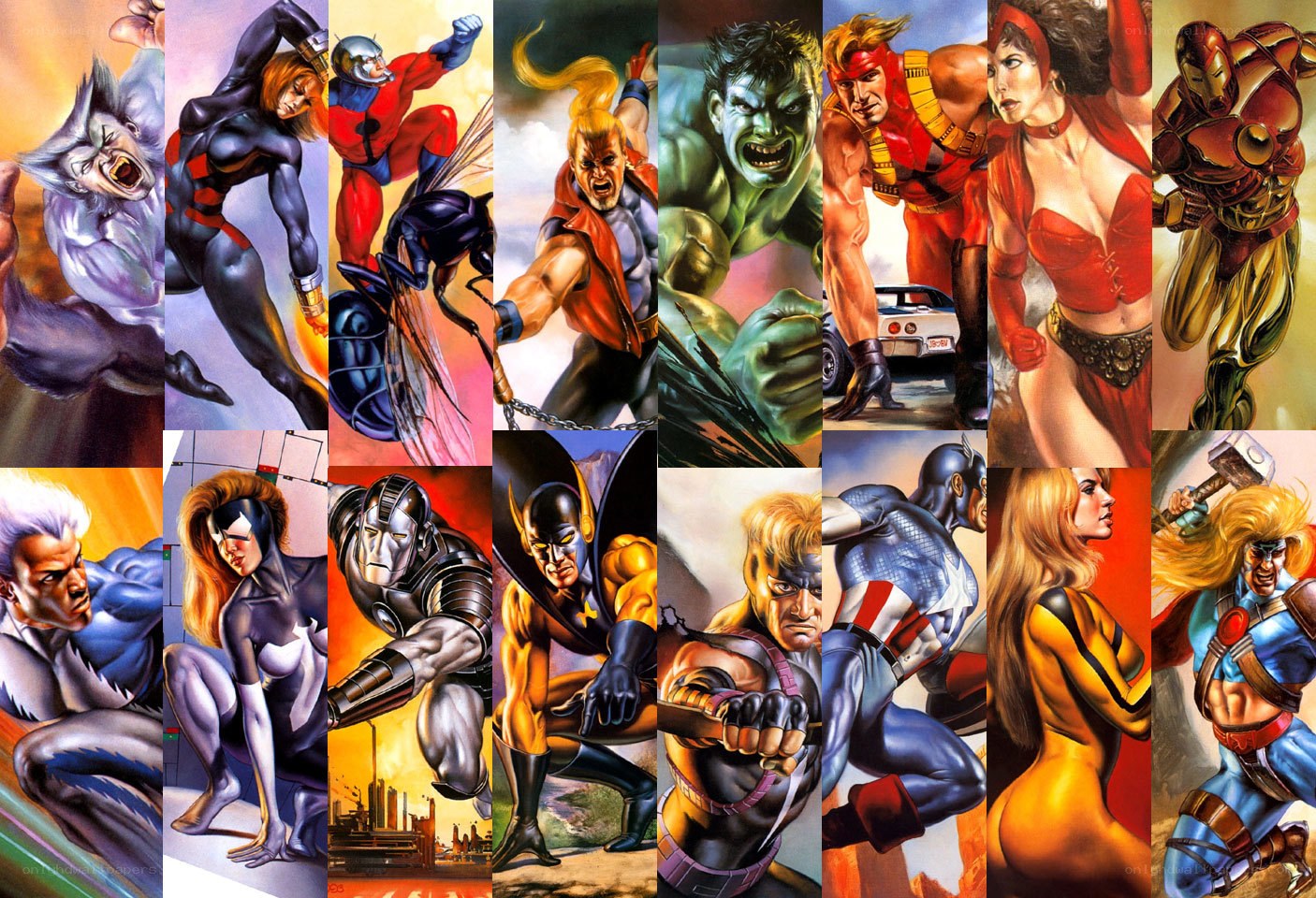 Superhero collage artwork