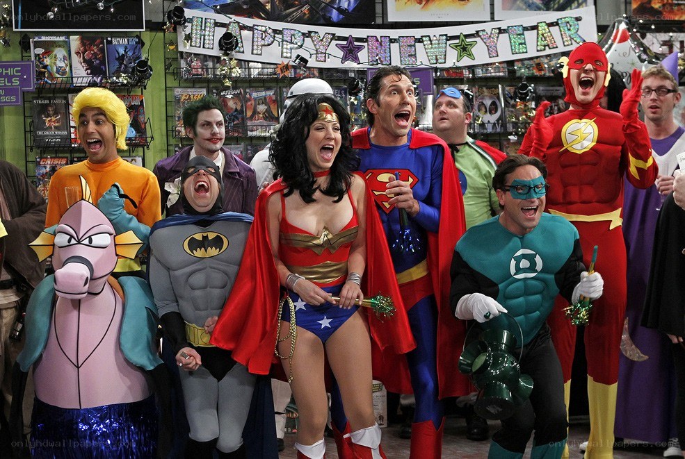 Superhero costume party