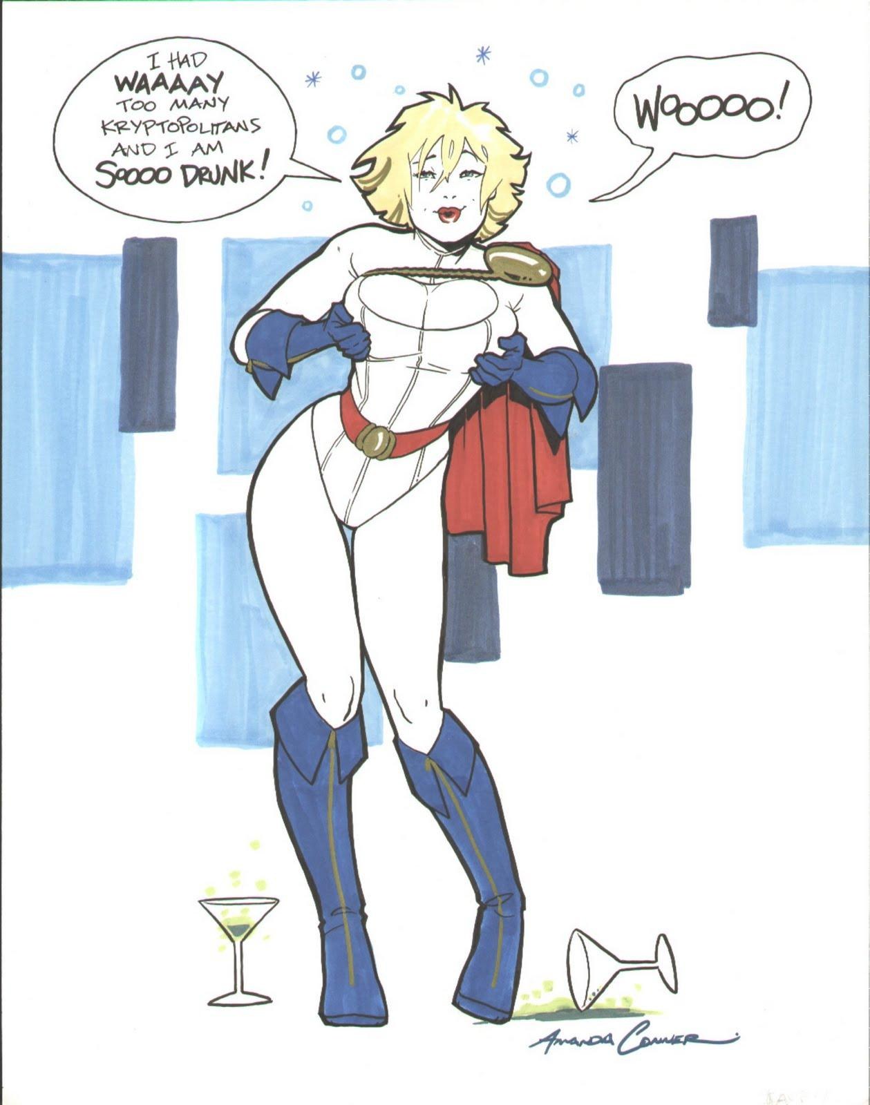 superhero drunk at party