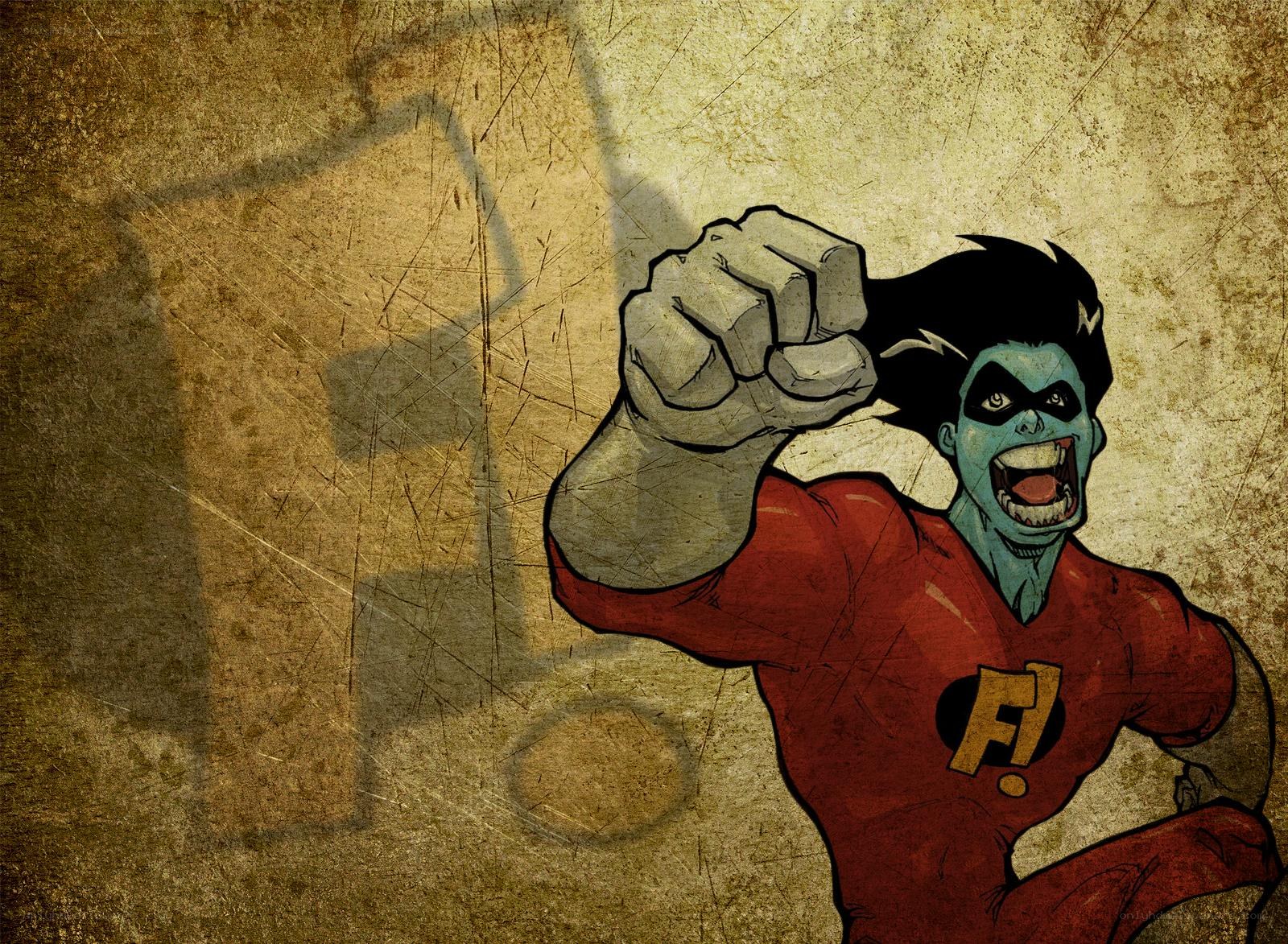 superhero fist punch