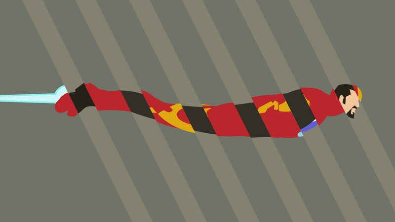 Superhero Flying — Red