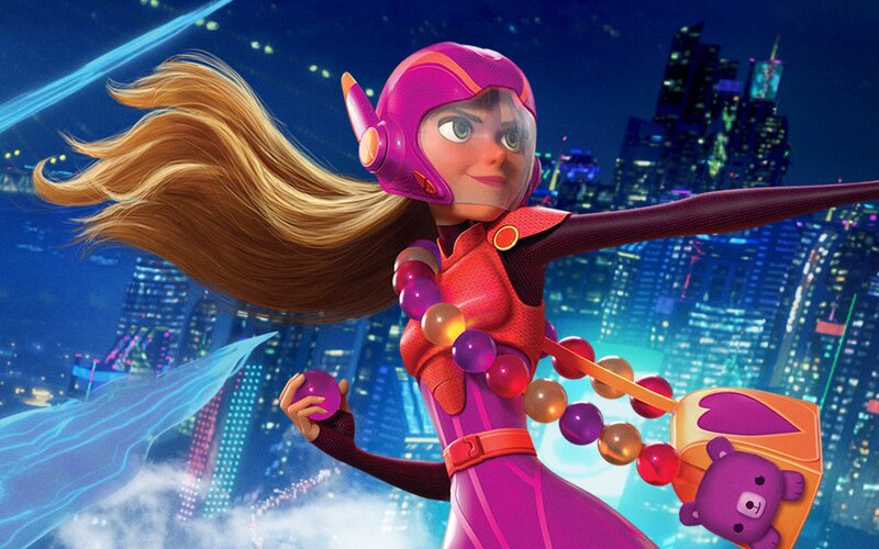 Superhero Girl in Flight