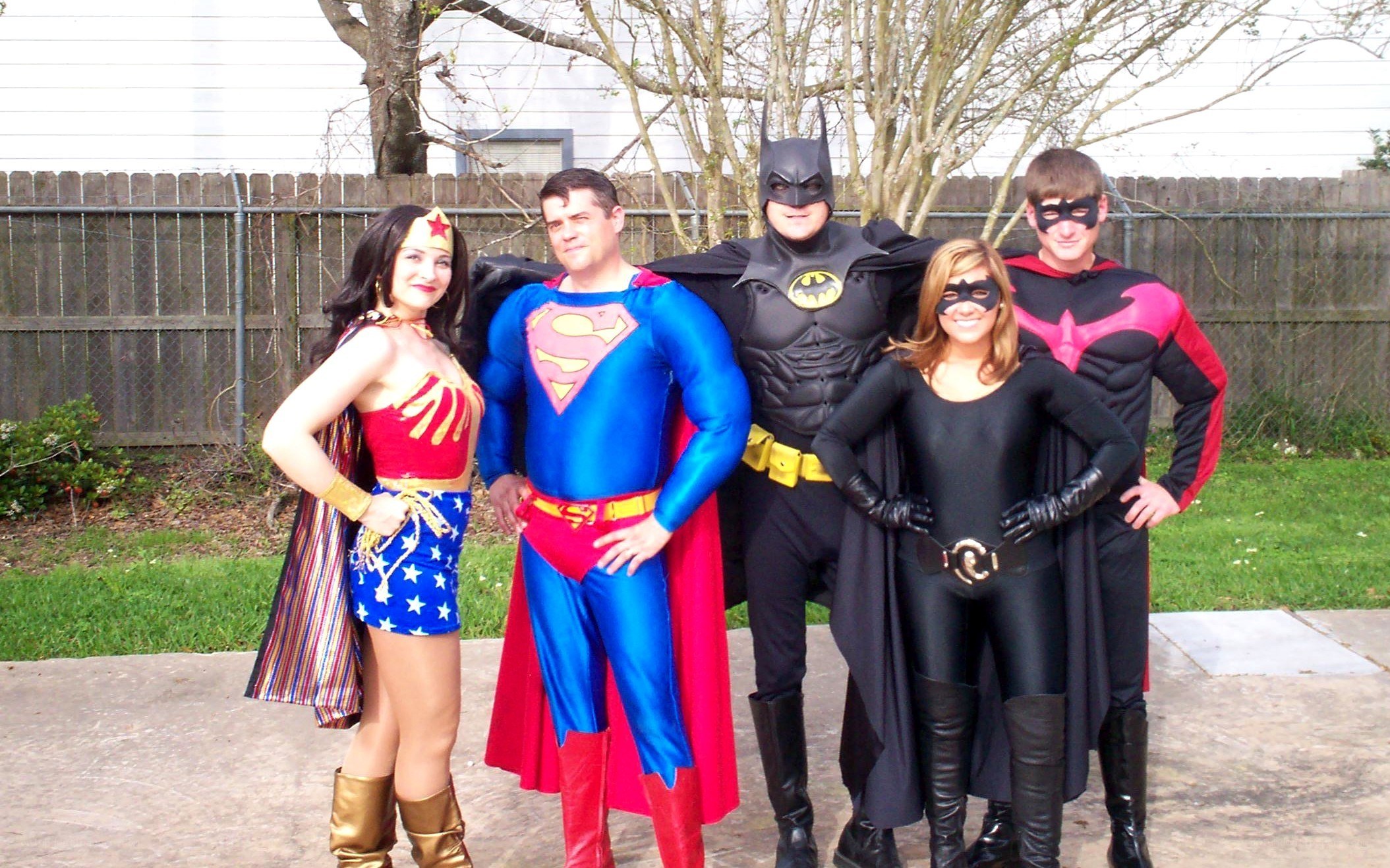 superhero group photo