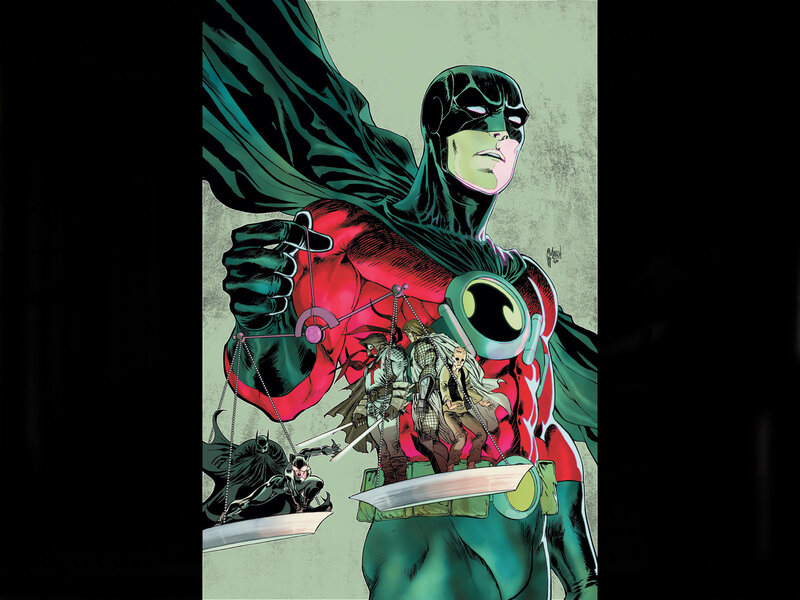 Superhero Holding Scales