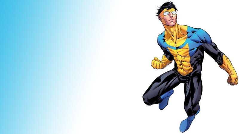 superhero in blue and yellow suit