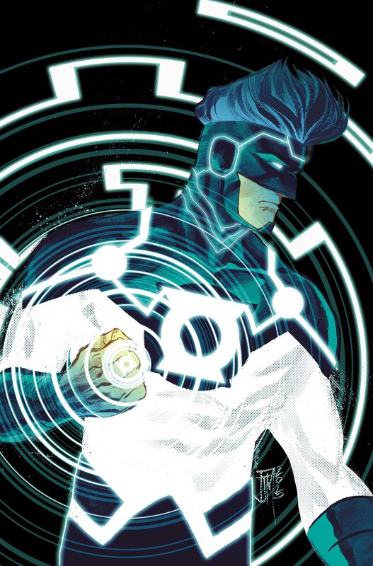 Superhero in Blue Suit — Dramatic, Night