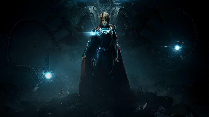Superhero in Dark Armor