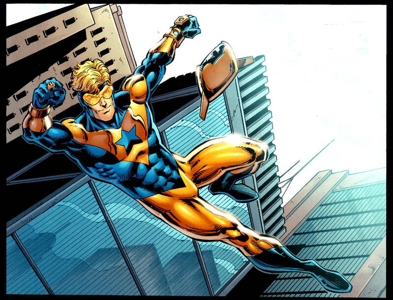 Superhero in Flight — Blue