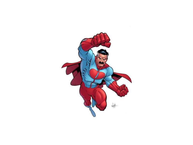 Superhero in Flight — Red