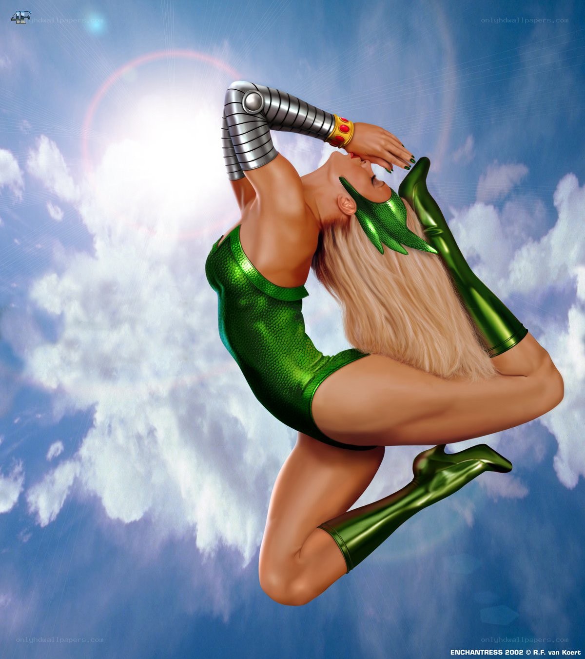 superhero in green suit