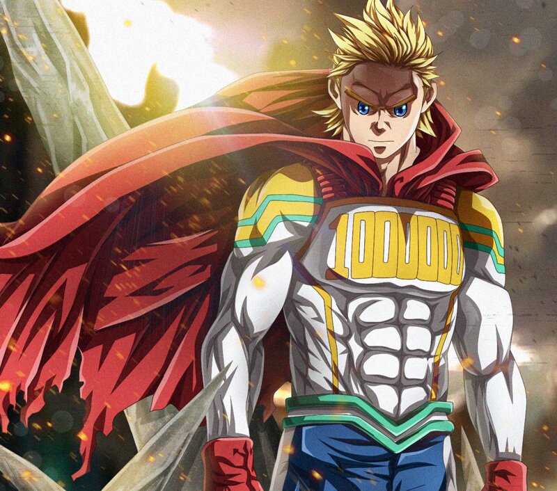 Superhero in Red Cape — Dramatic