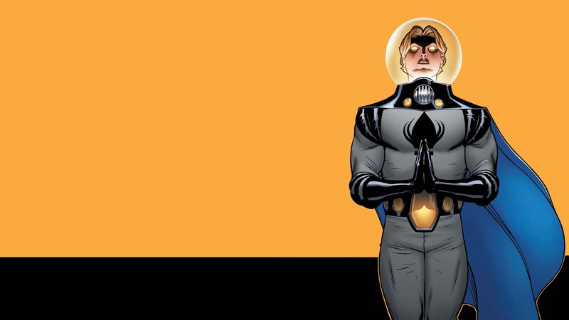 superhero in space suit