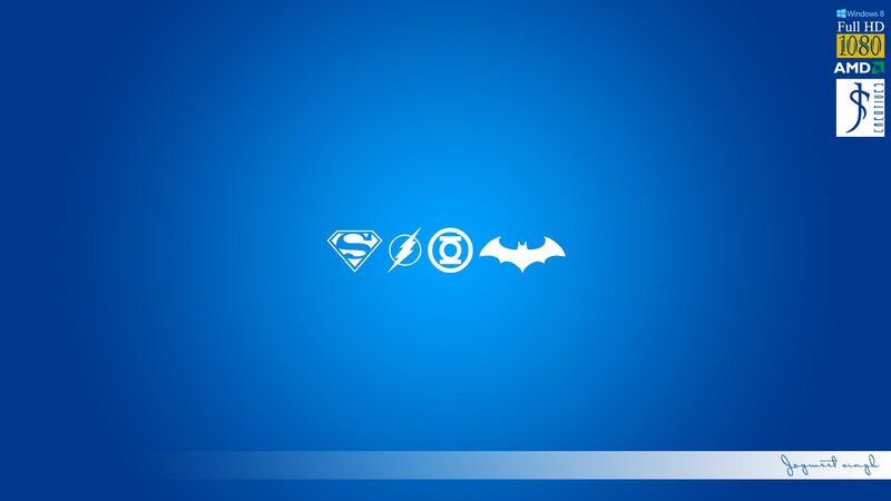 Superhero Logos — Blue