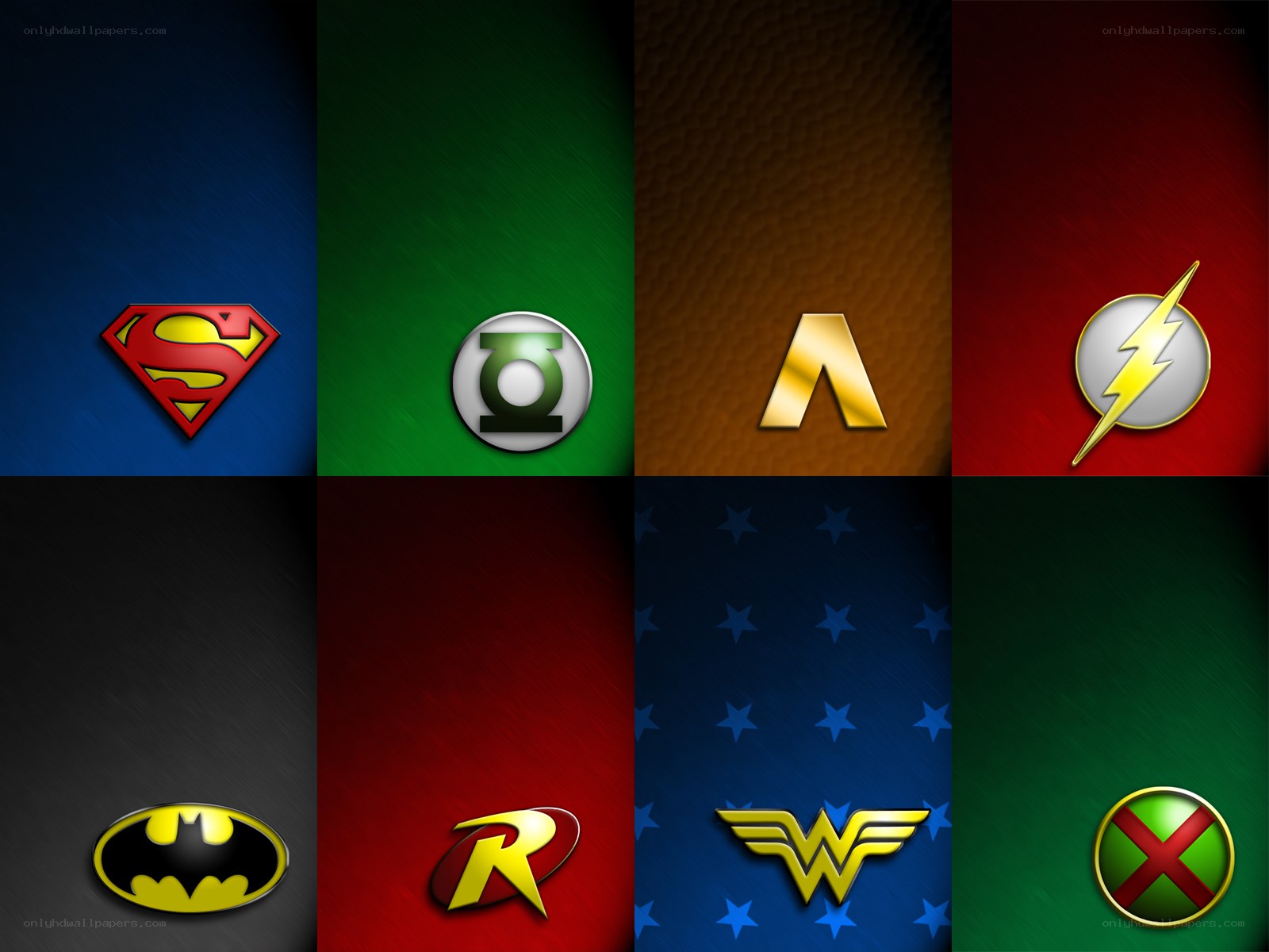 Superhero logos collection
