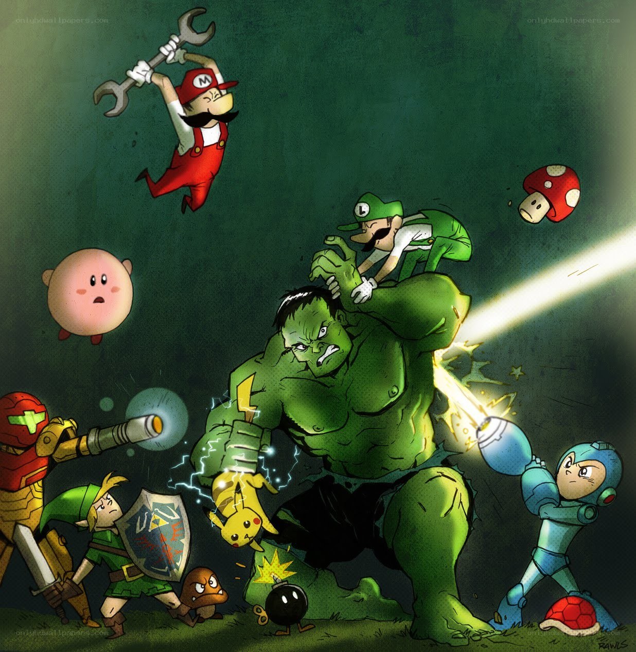 Superhero mashup battle