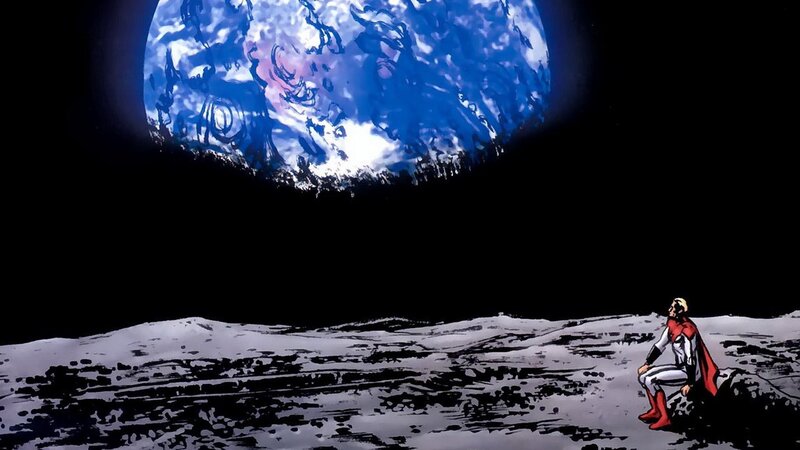 Superhero on Moon
