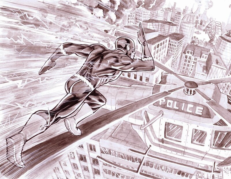Superhero Running Fast