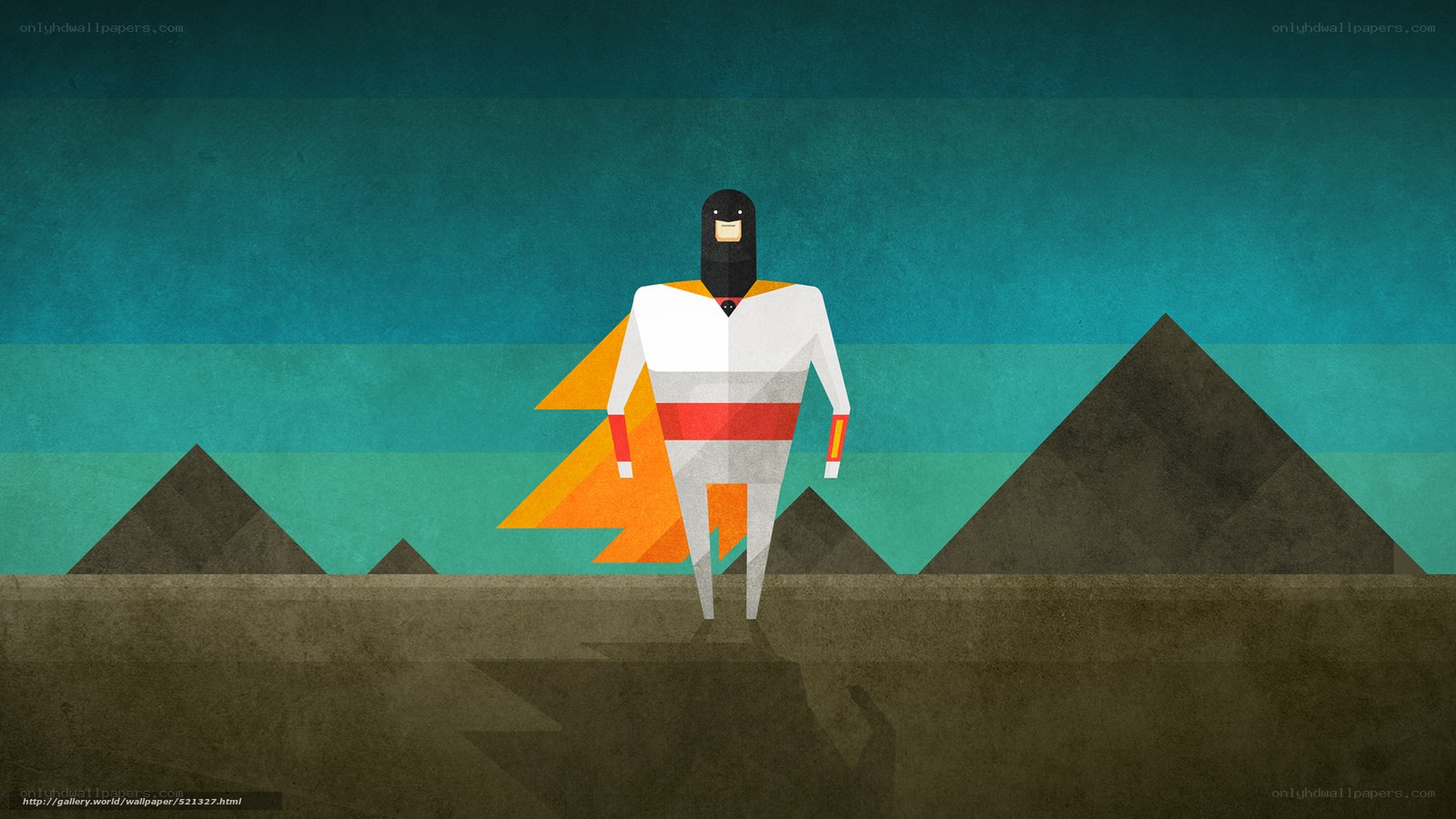 superhero standing on ground