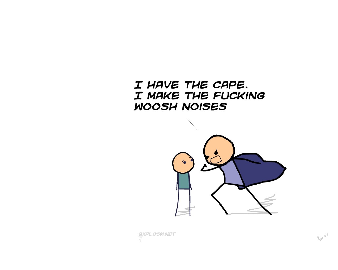 superhero stick figure