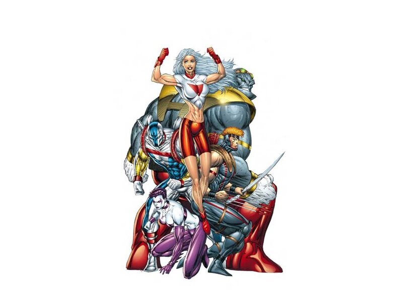 Superhero Team Group — Red