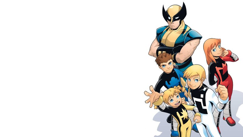 Superhero Team Group — White