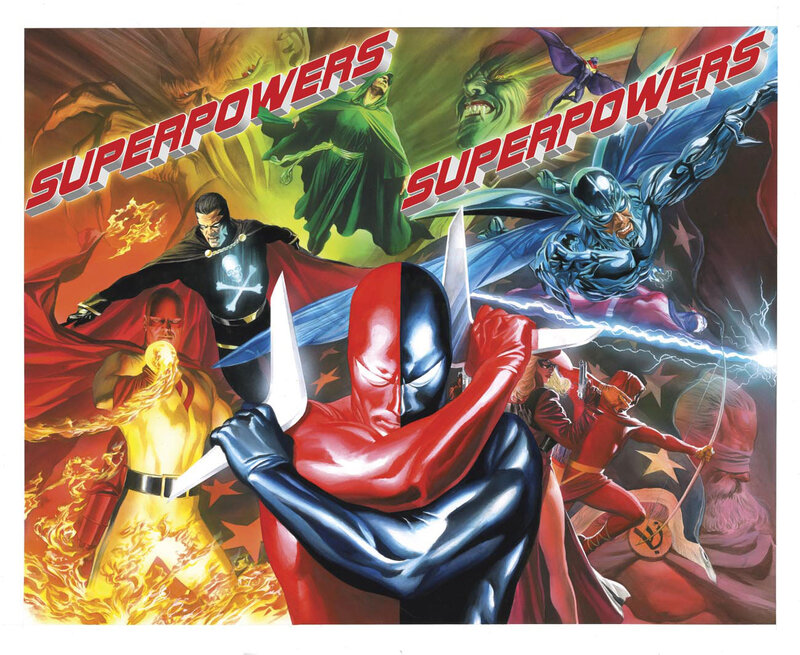 Superhero Team in Action — Red