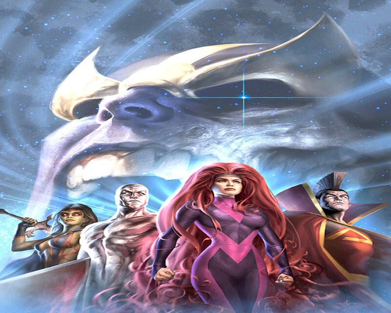 Superhero Team in Space — Purple