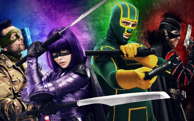 Superhero Team with Weapons